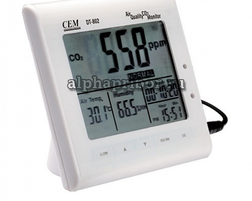 Анализатор CO2 с функцией термогигрометра CEM DT-802